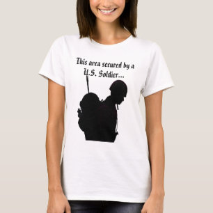 Esta área asegurada por una camiseta del soldado