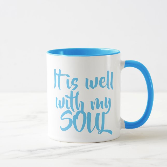 Está bien con mi alma café taza azul claro (Derecha)