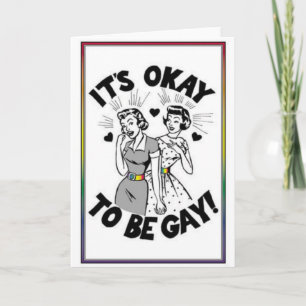 ¡Está bien ser gay!! Tarjeta de saludo del Orgullo