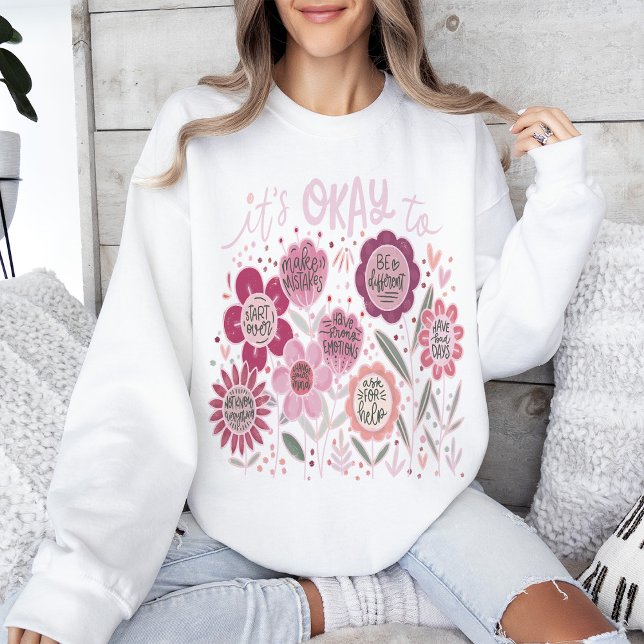 Está Bien Sudadera Floral Boho (Subido por el creador)