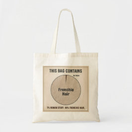 Esta bolsa contiene 99% pelo de Frenchie divertida