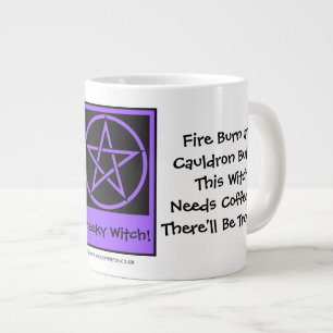 Esta bruja necesita café JUMBO taza de taza de taz
