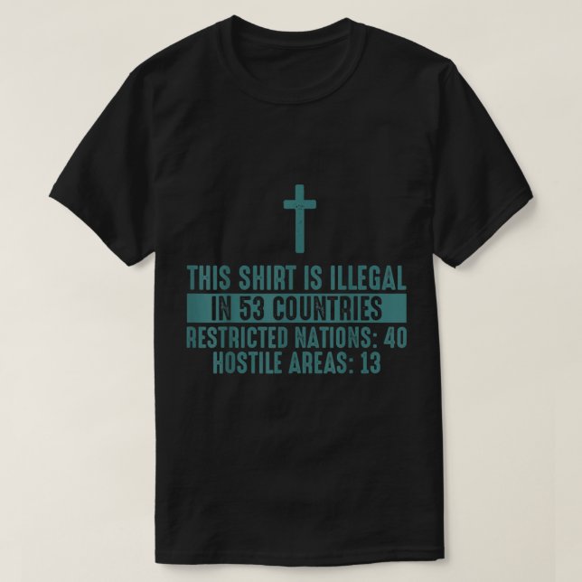 Esta Camisa Es Ilegal En 53 Países Regalo (Diseño del anverso)
