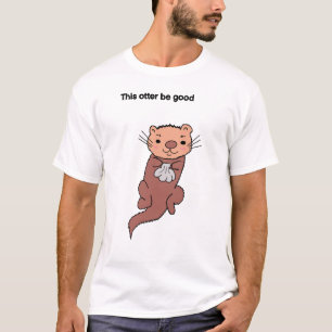 Esta camiseta de nutria será buen hombre