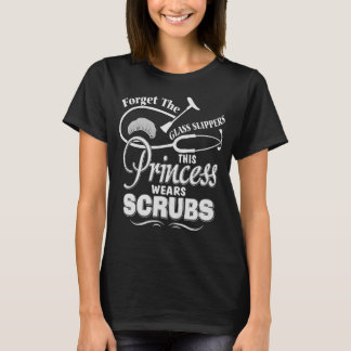 Esta camisetas divertidas de princesa Wear Scrub