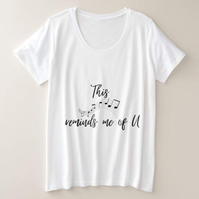 esta canción me recuerda a ti T-Shirt (Anverso del diseño)