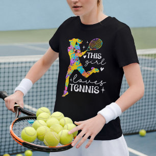 Esta Chica Ama El Tenis Camiseta Deportiva Monada