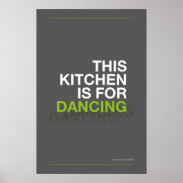 ESTA COCINA ES PARA BAILAR – Póster divertido de c