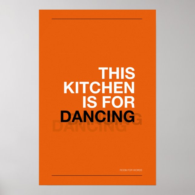 ESTA COCINA ES PARA BAILAR – Póster Divertido de C (Frente)