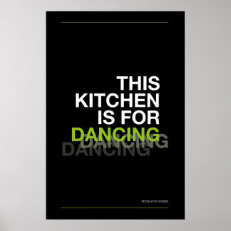 ESTA COCINA ES PARA BAILAR – Póster Divertido de C