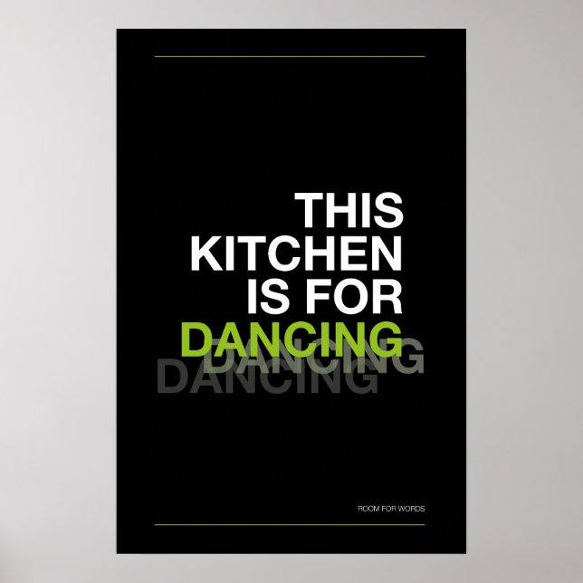 ESTA COCINA ES PARA BAILAR – Póster Divertido de C (Frente)