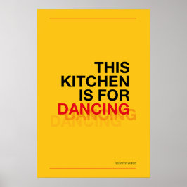 ESTA COCINA ES PARA BAILAR – Póster Divertido de C