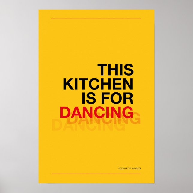 ESTA COCINA ES PARA BAILAR – Póster Divertido de C (Frente)