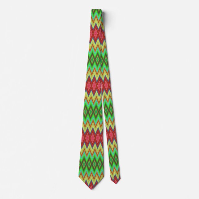 Esta corbata con estampado de arcoíris (Anverso)