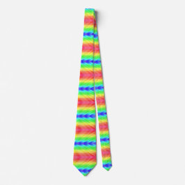 Esta corbata con estampado de arcoíris