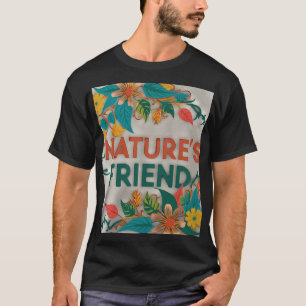 Esta elegante camiseta muestra la frase "La natura