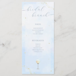 Está en el menú nuboso nupcial de ducha