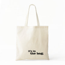 Está en la bolsa de asas simple linda divertida