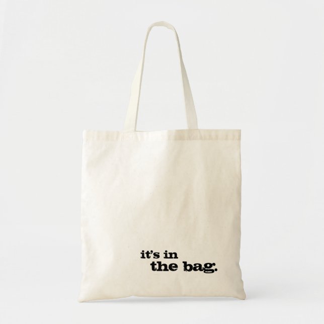 Está en la bolsa de asas simple linda divertida (Frente)