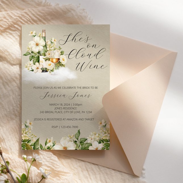 Está en la invitación a la ducha de novias de vino (Subido por el creador)