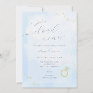 Está en la Nueve Invitación a la Ducha Bridal