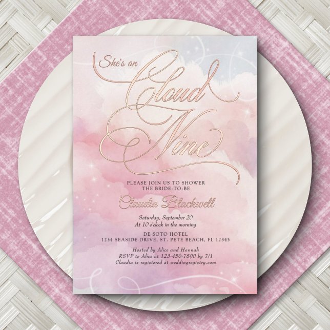 Está en la Nueve Invitación a la Ducha Bridal (Subido por el creador)