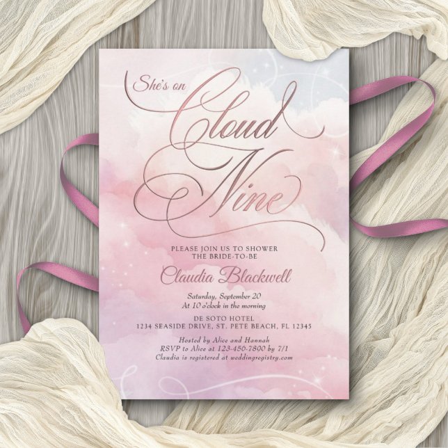 Está en la Nueve Invitación a la Ducha Bridal (Subido por el creador)