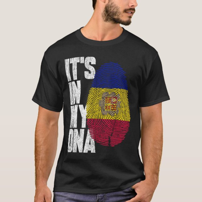 Está en mi ADN Camisa andorrana Orgullosa regalo h (Anverso)