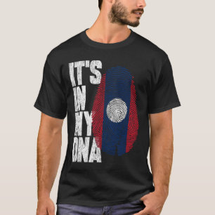 Está en mi ADN Camisa Lao Bandera de Laos orgullos