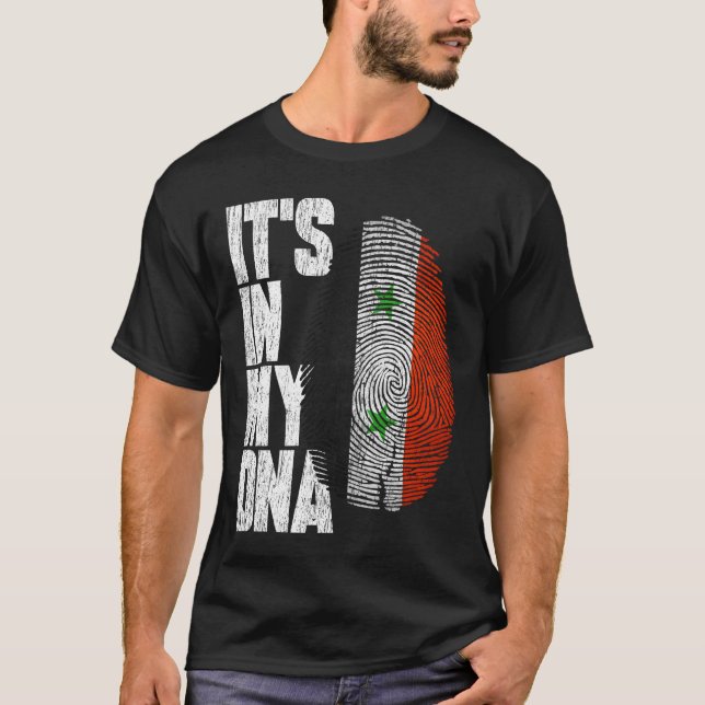 Está en mi ADN Camisa siria Orgullosa regalo Bande (Anverso)