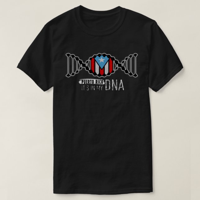 Está en mi ADN camiseta de Puerto Rico (Diseño del anverso)