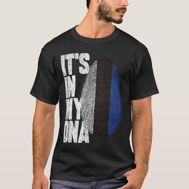 Está en mi ADN camiseta estonia orgullosa regalo h (Anverso)
