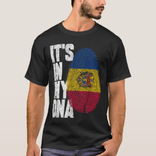 Está en mi ADN camiseta moldava orgulloso regalo h