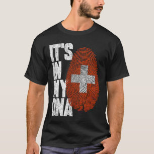 Está en mi ADN camiseta suiza orgullosa regalo his