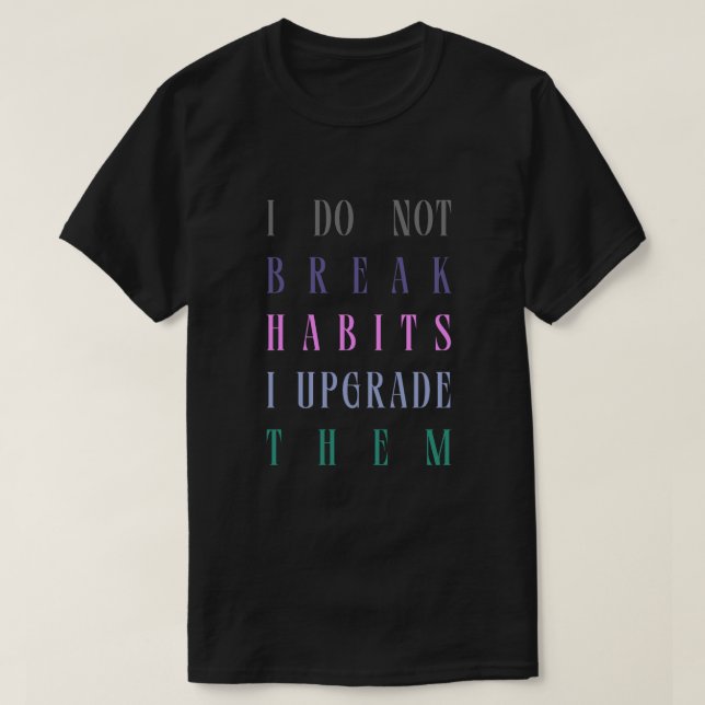 Esta es camiseta de Hábito (Diseño del anverso)