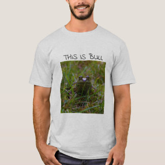 "ÉSTA ES camiseta de la rana mugidora de BULL"