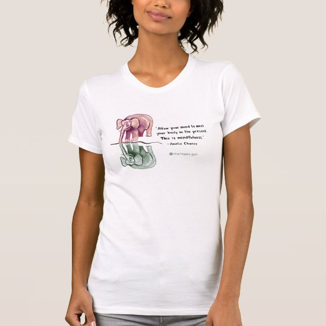 Ésta es camiseta del elefante del Mindfulness (Anverso)