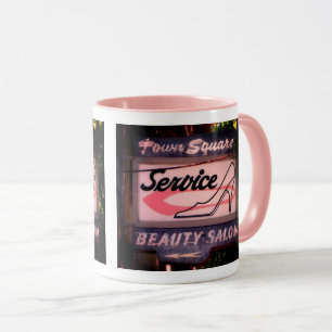Esta es Campbell CA, taza con señalización de Town