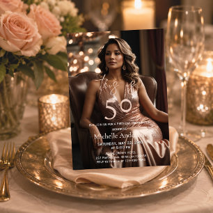 Esta Es Invitación De Cumpleaños 50 Elegante 50