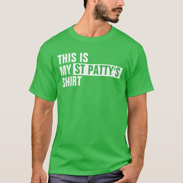 Esta es la camisa de mi ST PATTY (Anverso)