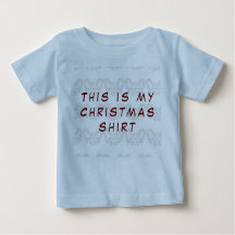 Esta es la camiseta de mis Navidades ropa de bebé
