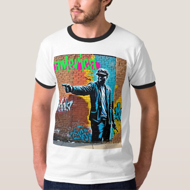 Esta es la camiseta del comentario de arte calleje (Anverso)