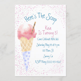 Esta es la invitación a celebrar cumpleaños Scoop