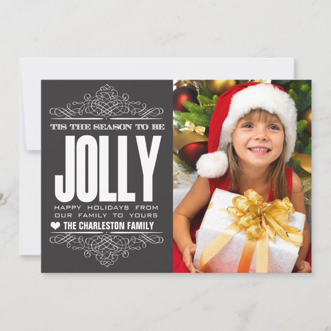 Esta es la tarjeta fotográfica de la familia navid (Anverso)