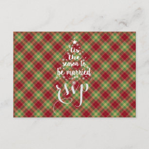 'Esta es la temporada para casarse Red Plaid RSVP