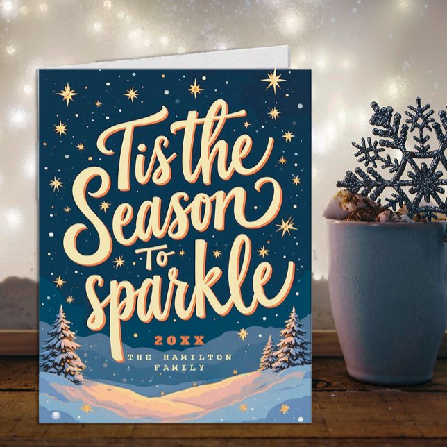Esta es la temporada para romper la tarjeta de vac (Non Photo Christmas Card)