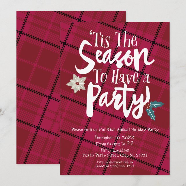 Esta es la temporada para tener invitaciones de va (Anverso / Reverso)