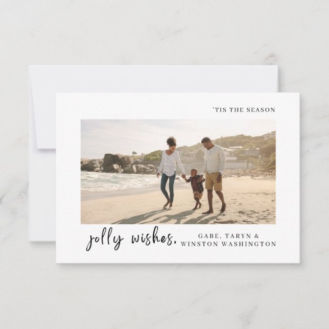 Esta es la temporada | Tarjeta simple de Navidades (Anverso)