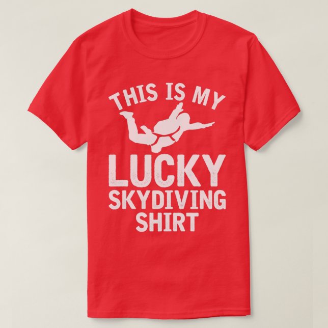 Esta Es Mi Afortunada Camisa De Skydiving 1 (Diseño del anverso)