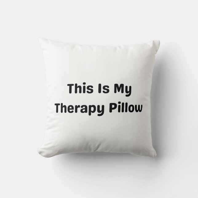 “Esta es mi almohada de terapia” – Almohada divert (Anverso)